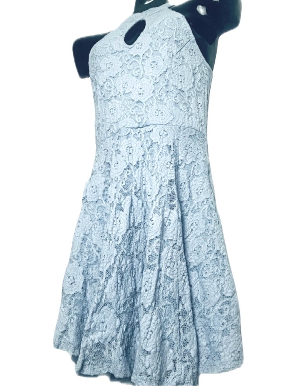 Charlotte Russe Light Blue Lace  Dress